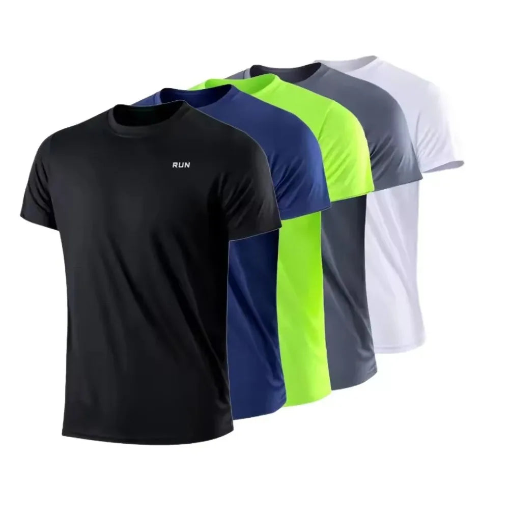 Men's Quick Dry Fitness T-Shirt Short Sleeve Running Sports Top