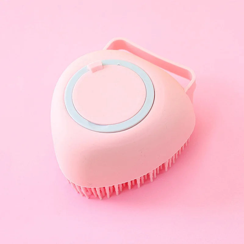 Dog Shampoo Brush Soft Silicone Bath Massager Grooming Brush for Cats