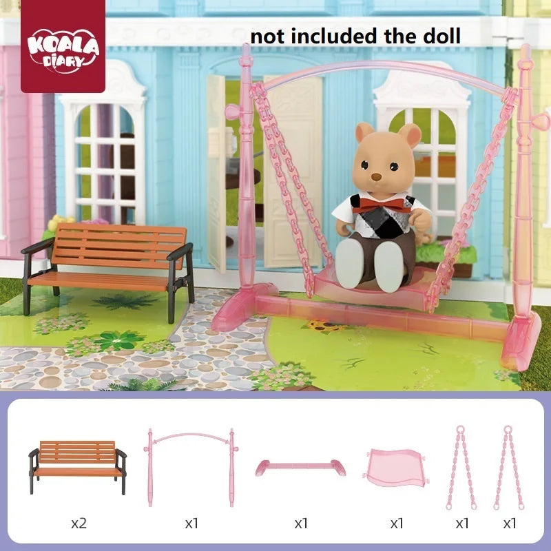 Mini Supermarket Dollhouse Toys Pretend Shopping Educational Play Set