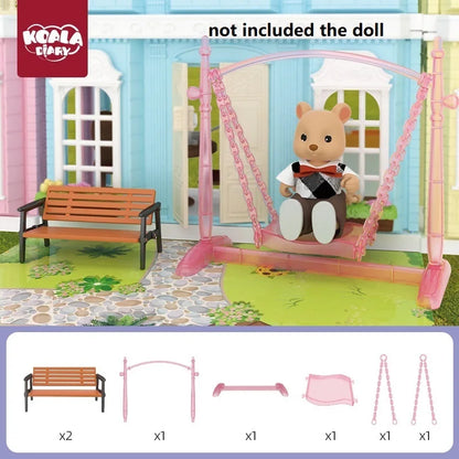 Mini Supermarket Dollhouse Toys Pretend Shopping Educational Play Set