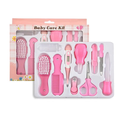 10PCS Baby Grooming Kit Newborn Health Care Nail Hair Thermometer Set