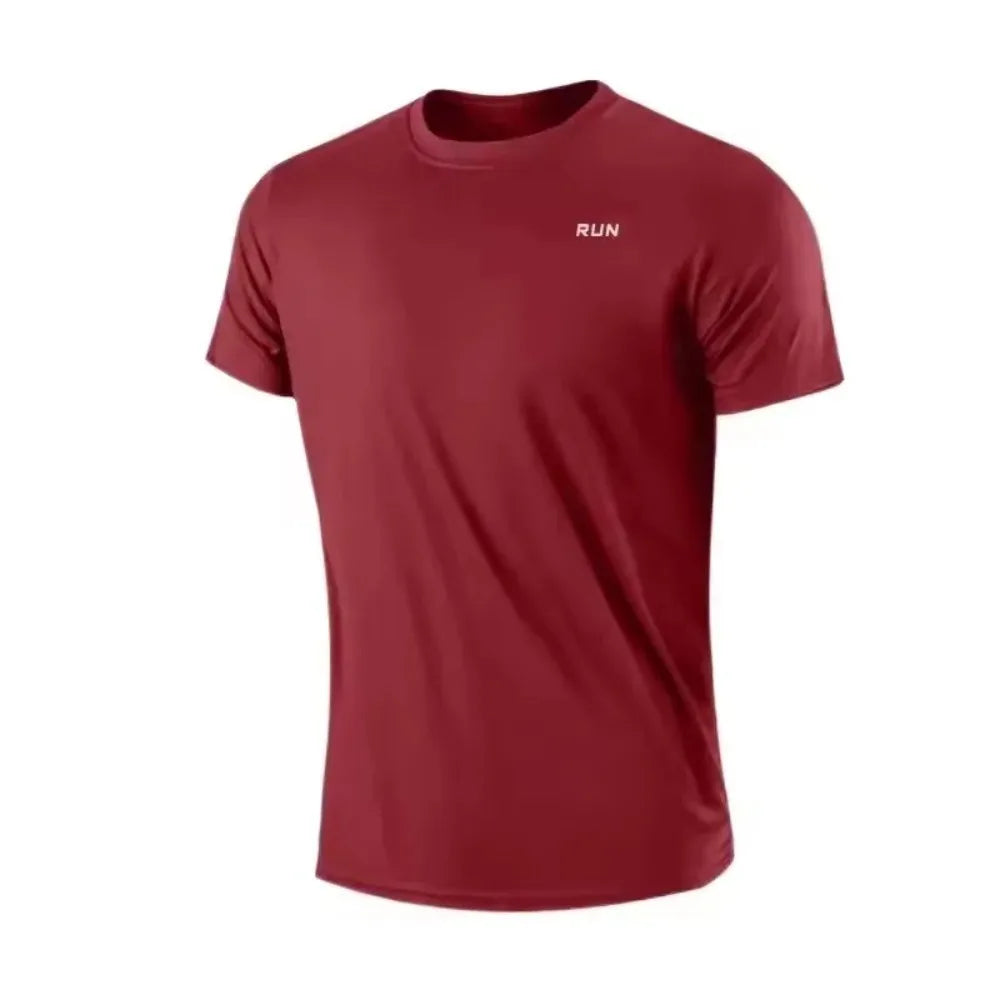 Men's Quick Dry Fitness T-Shirt Short Sleeve Running Sports Top