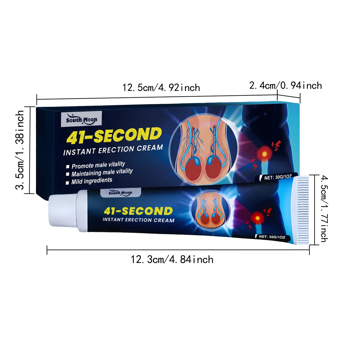 Men's Intimate Care Cream Gentle Moisturizing Skin Protection