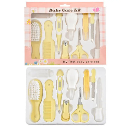 10PCS Baby Grooming Kit Newborn Health Care Nail Hair Thermometer Set