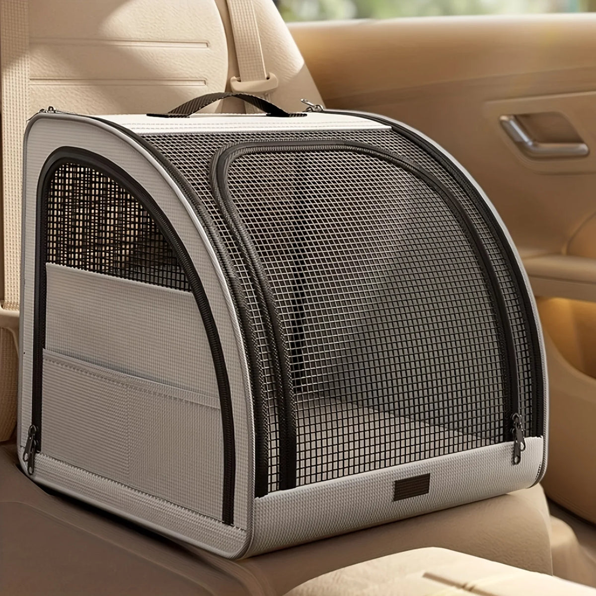 Dog Car Seat Bed for Dogs & Cats Portable Pet Travel Booster Seat