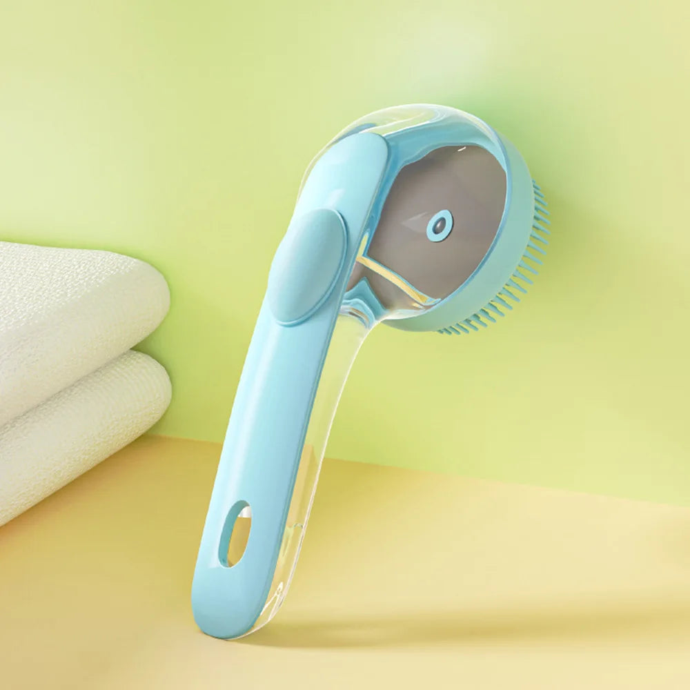 Pet Bath Brush for Dogs & Cats Soft Silicone Shampoo Massage Scrubber