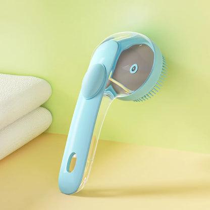Pet Bath Brush for Dogs & Cats Soft Silicone Shampoo Massage Scrubber