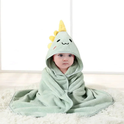 Baby Hooded Bath Towel Soft Swaddle Wrap Blanket for Newborns