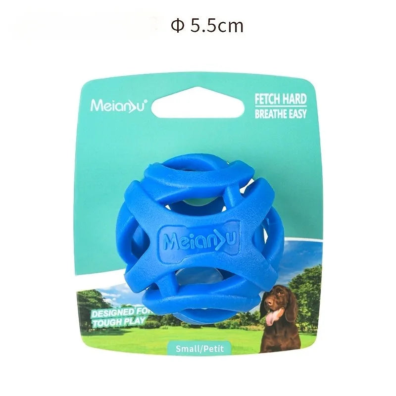 Dog Chew Ball Interactive Hollow Elastic Training Toy for Dogs & Puppies