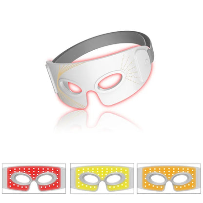 LED Eye Mask Red Light Therapy 3 Modes Under Eye Skin Care