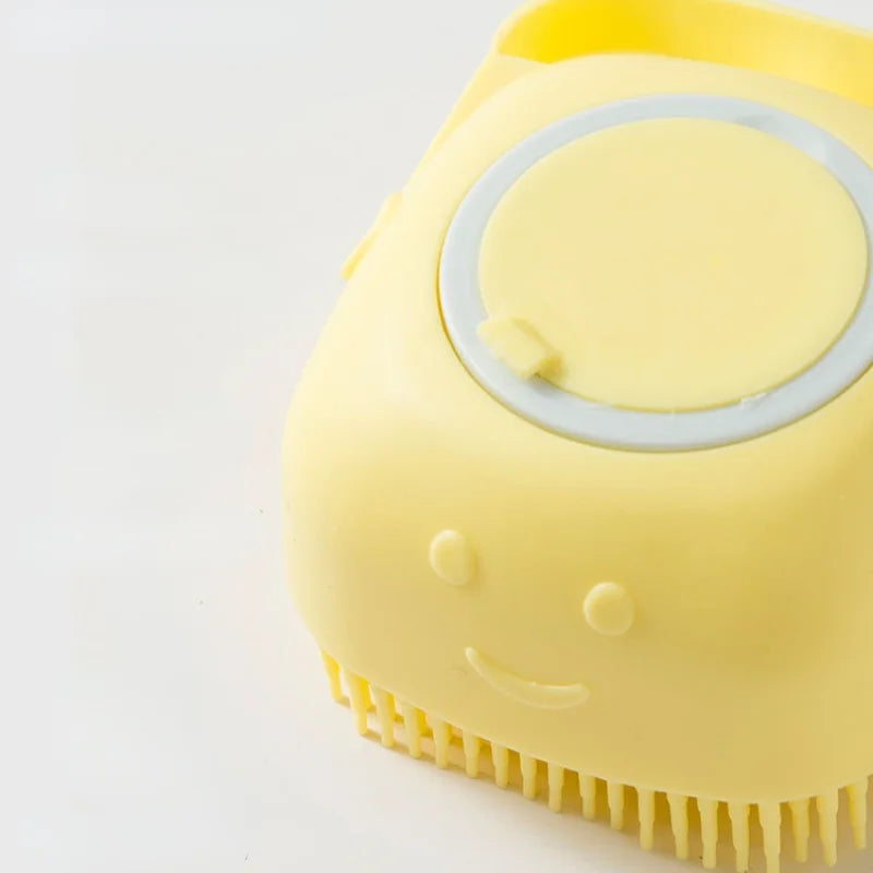 Dog Shampoo Brush Soft Silicone Bath Massager Grooming Brush for Cats