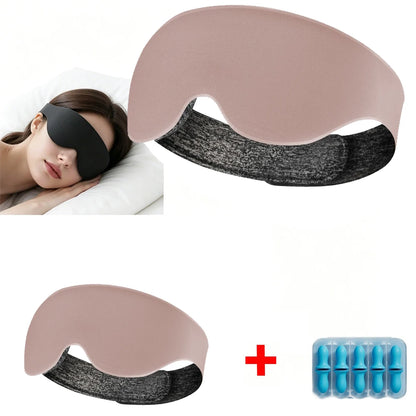 3D Sleep Mask Breathable Soft Eye Cover Light Blocking Adjustable Strap