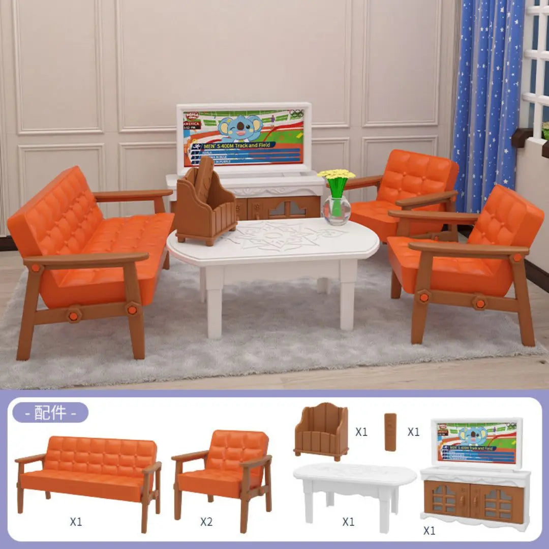 Mini Supermarket Dollhouse Toys Pretend Shopping Educational Play Set