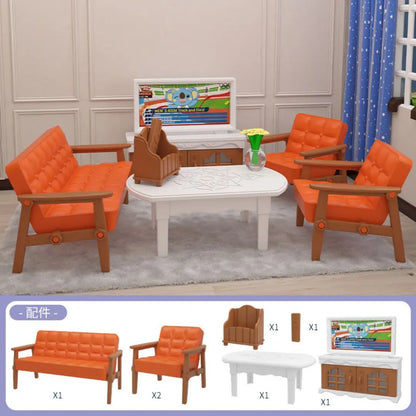 Mini Supermarket Dollhouse Toys Pretend Shopping Educational Play Set