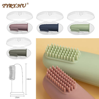 Baby Finger Toothbrush BPA-Free Silicone Infant Teeth Cleaning Brush