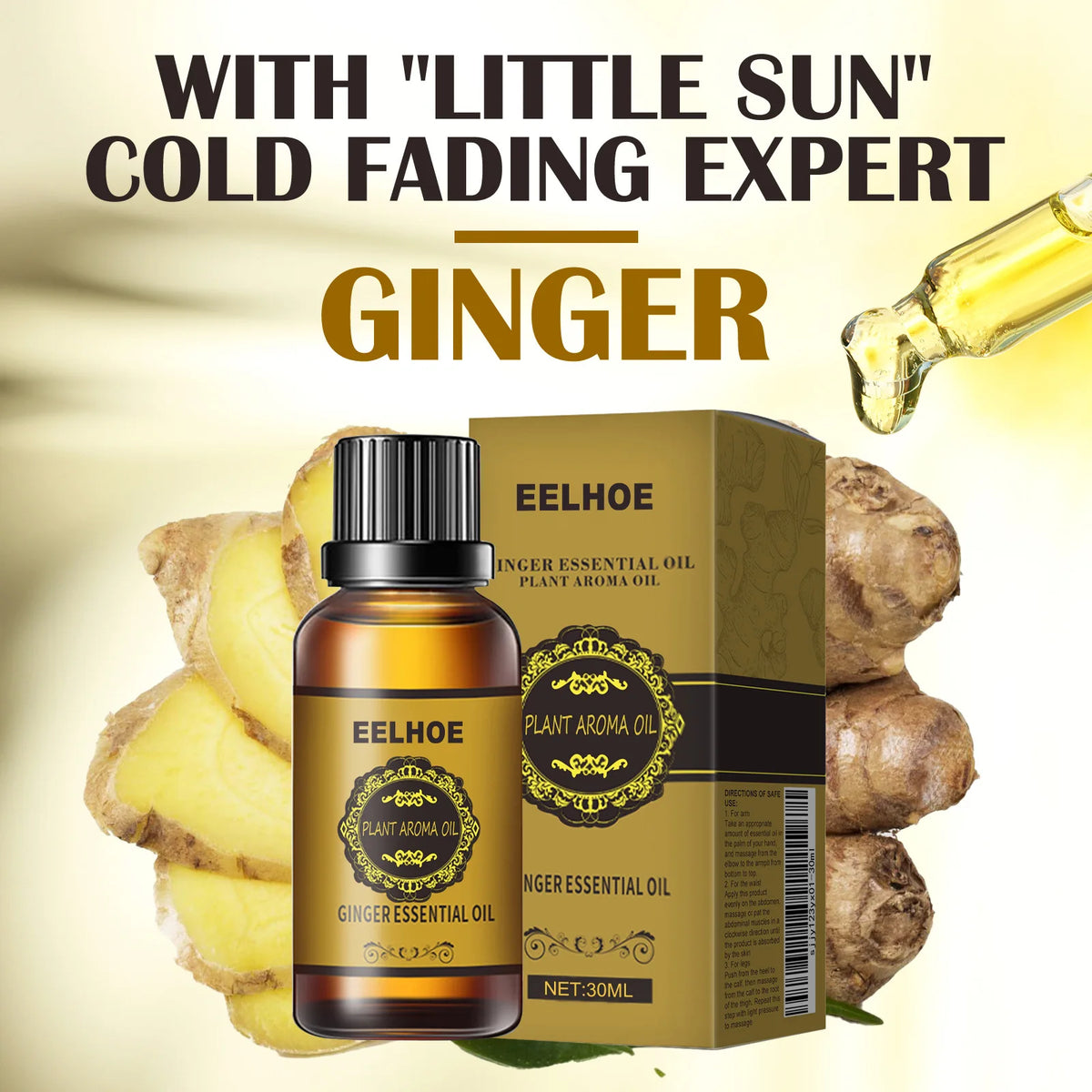 Ginger Essential Oil 30ml Natural Aromatherapy Massage Body Care