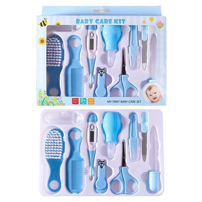 10PCS Baby Grooming Kit Newborn Health Care Nail Hair Thermometer Set