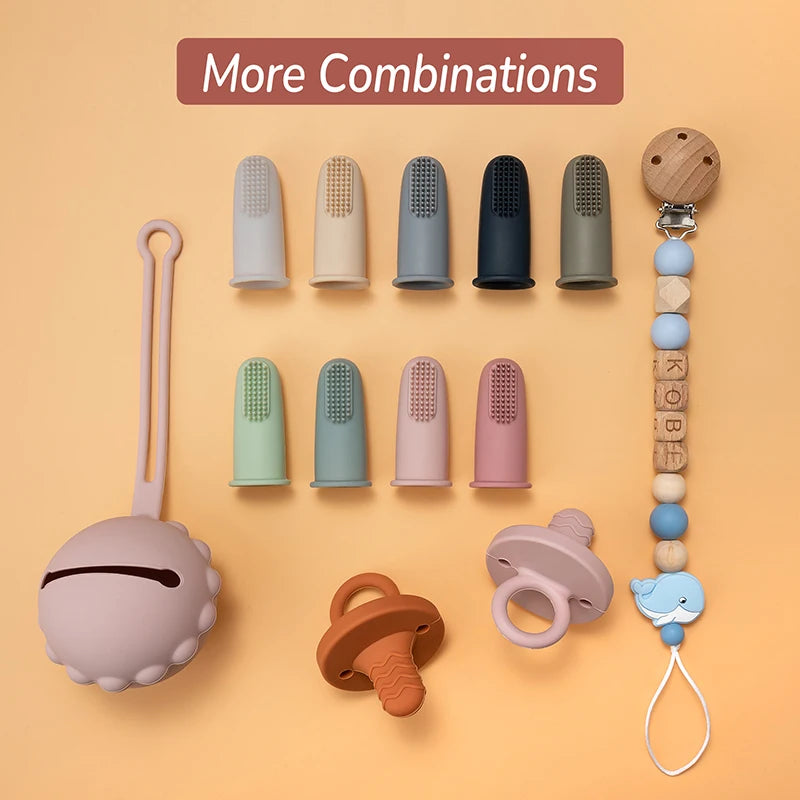 Baby Finger Toothbrush BPA-Free Silicone Infant Teeth Cleaning Brush