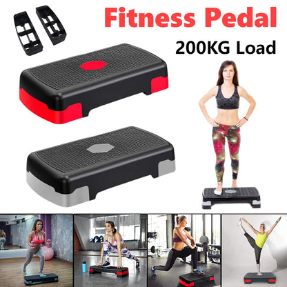 Aerobic Stepper 200KG Weight Capacity Fitness Step Pedal Home Gym
