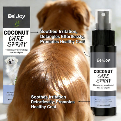 Pet Coconut Grooming Spray Fur Conditioner Odor Care Shine for Dogs Cats