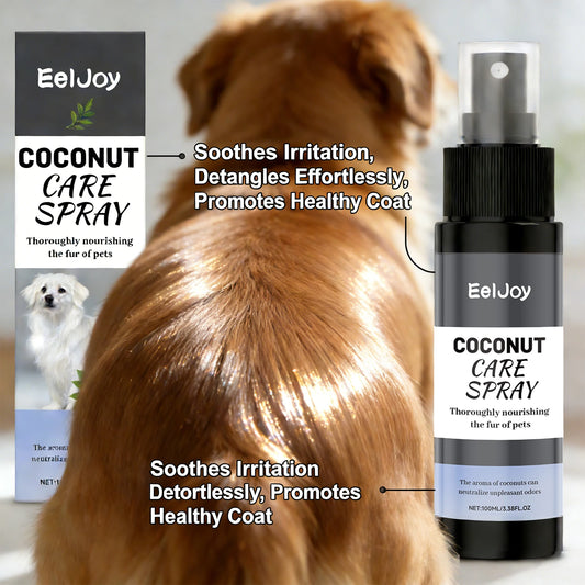 Pet Coconut Grooming Spray Fur Conditioner Odor Care Shine for Dogs Cats