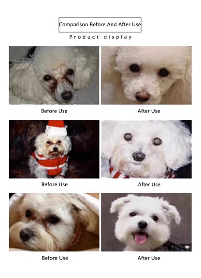 Pet Facial Cleaning Comb Set for Dogs & Cats Tear Stain Grooming