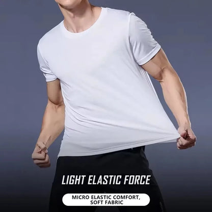Men's Quick Dry Fitness T-Shirt Short Sleeve Running Sports Top