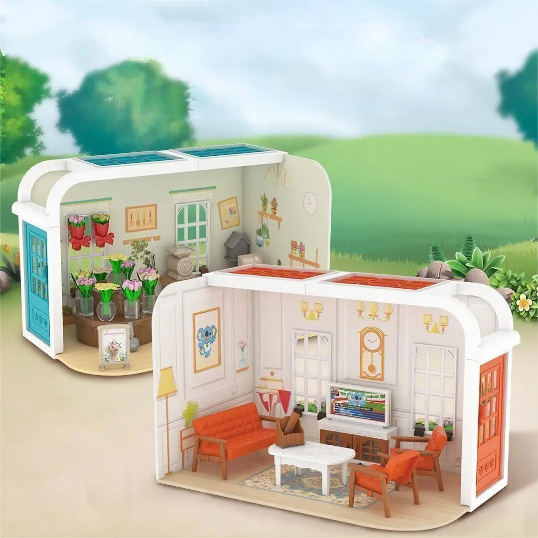 Mini Supermarket Dollhouse Toys Pretend Shopping Educational Play Set