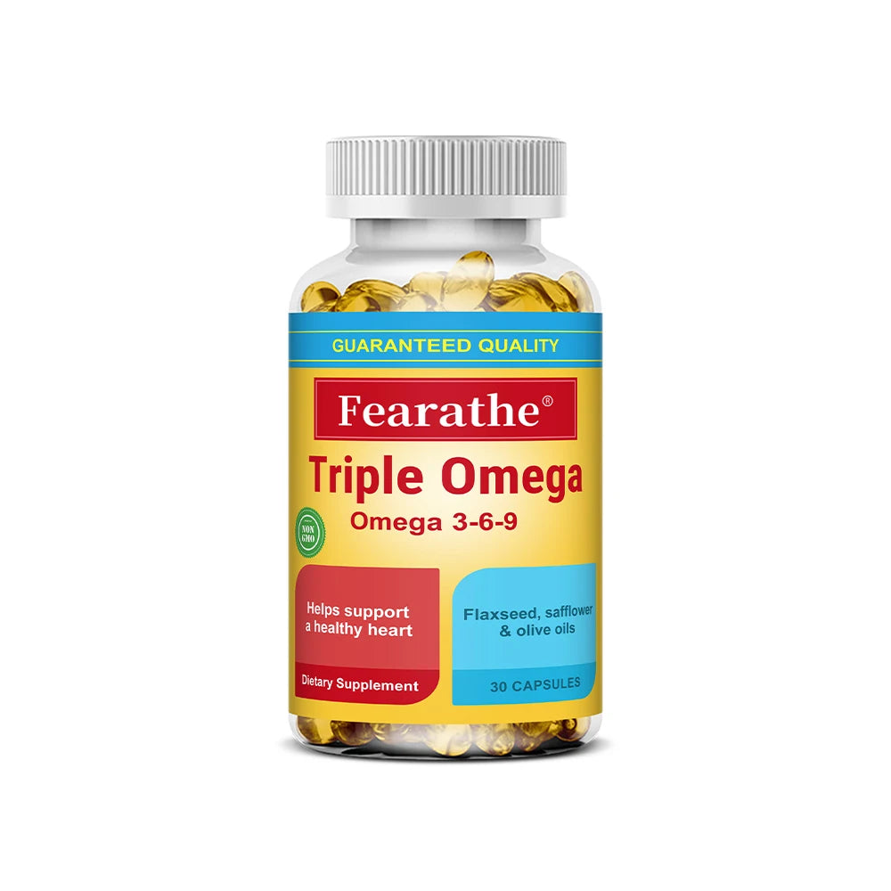 Omega 3 6 9 Capsules Essential Fatty Acids Daily Wellness Support