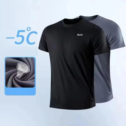 Men's Quick Dry Fitness T-Shirt Short Sleeve Running Sports Top