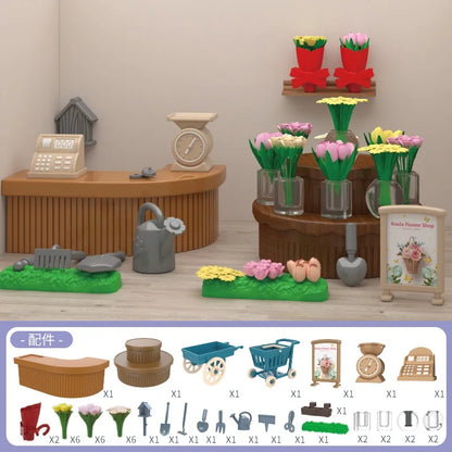 Mini Supermarket Dollhouse Toys Pretend Shopping Educational Play Set