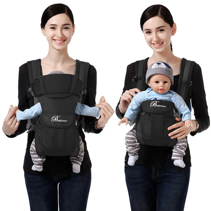 4-in-1 Baby Carrier Ergonomic Adjustable Sling Backpack Newborn Toddler
