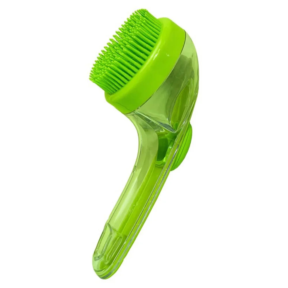 Pet Bath Brush for Dogs & Cats Soft Silicone Shampoo Massage Scrubber