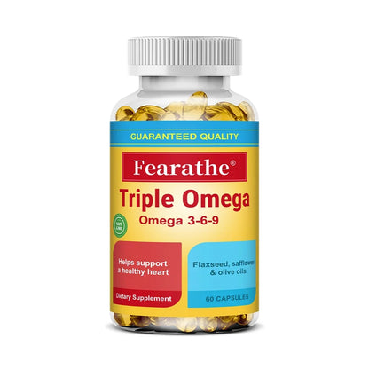 Omega 3 6 9 Capsules Essential Fatty Acids Daily Wellness Support