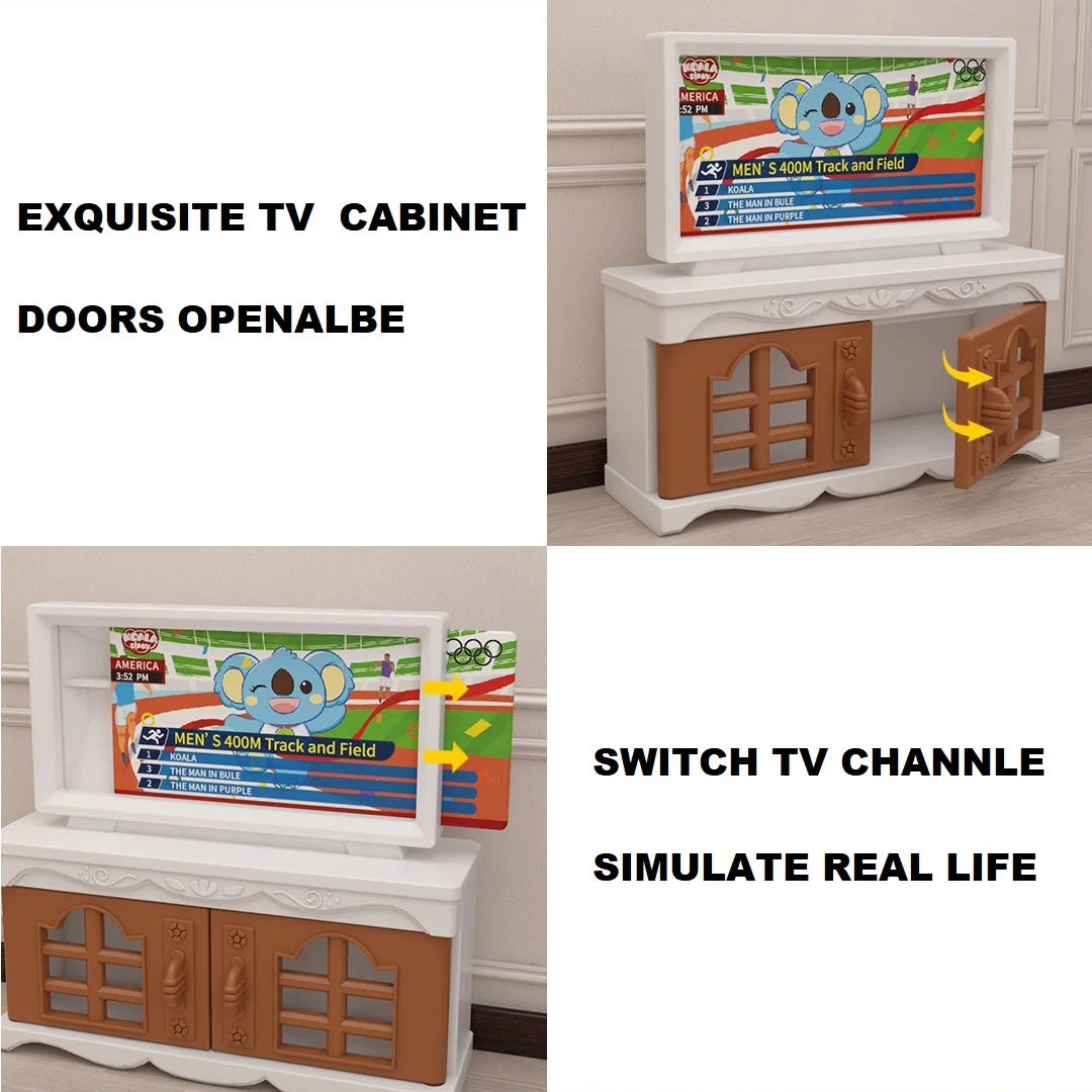 Mini Supermarket Dollhouse Toys Pretend Shopping Educational Play Set