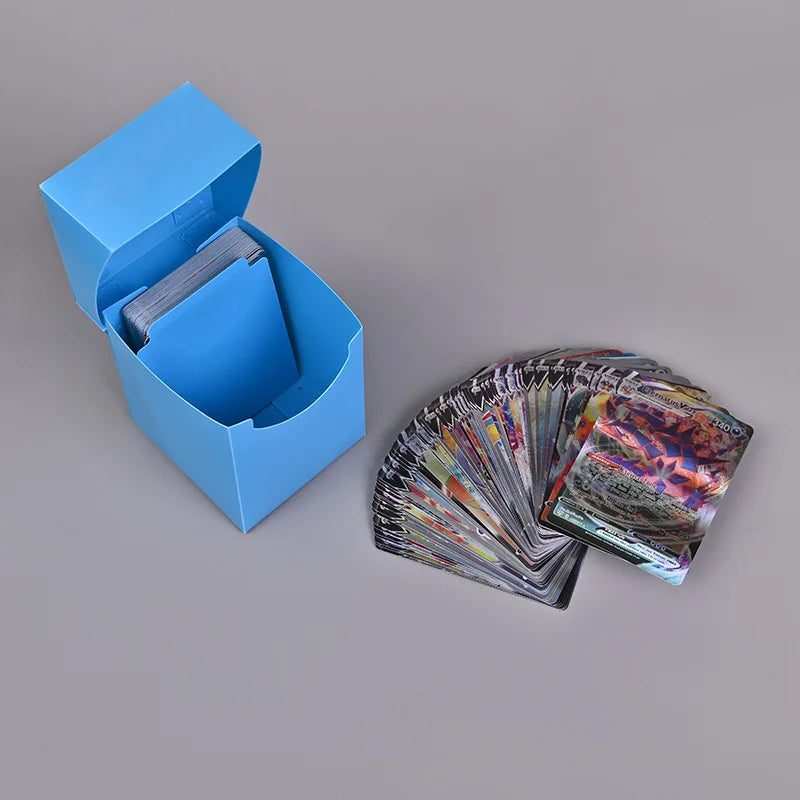 Trading Card Storage Box Solid Color Holder for Sports & Game Cards