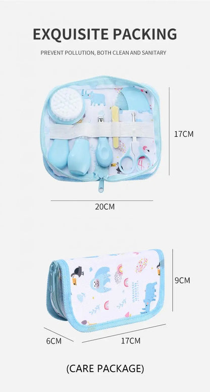 6PCS Baby Care Kit with Storage Bag Newborn Grooming Healthcare Set