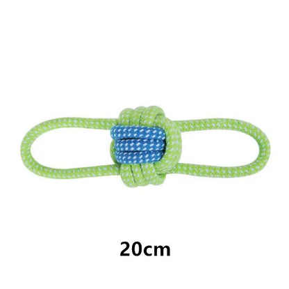 Dog Rope Chew Toy Interactive Cotton Ball Puppy Toy for Small Large Dogs