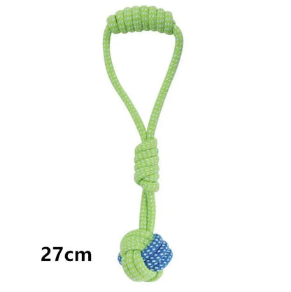 Dog Rope Chew Toy Interactive Cotton Ball Puppy Toy for Small Large Dogs