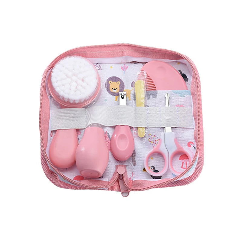 6PCS Baby Care Kit with Storage Bag Newborn Grooming Healthcare Set