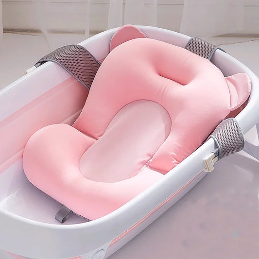 Baby Bath Tub Pad Non-Slip Newborn Bath Support Cushion Mat