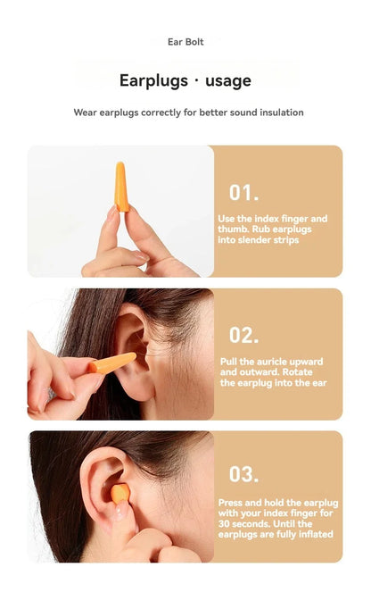Sleep Earplugs & Adjustable Eye Mask Noise Reduction Travel Set