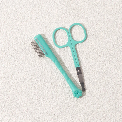Pet Facial Cleaning Comb Set for Dogs & Cats Tear Stain Grooming