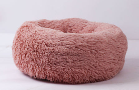 Cozy Round Plush Dog Bed – Soft, Washable & Perfect for Small Dogs